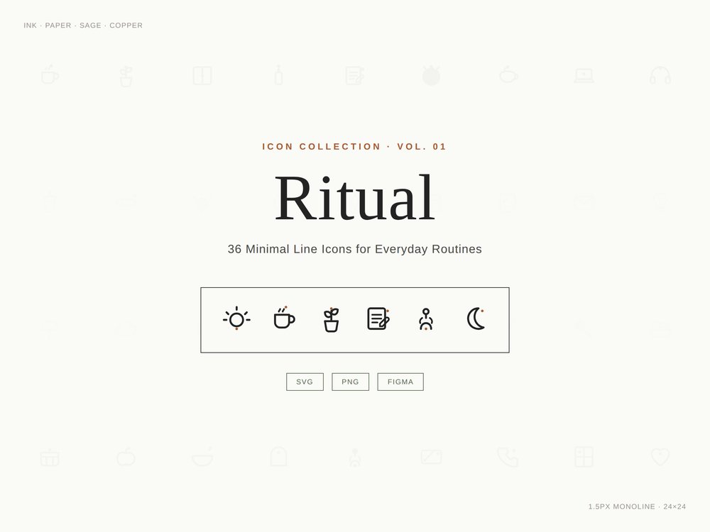 Ritual icon set